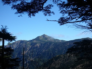 聖岳　山小屋　テント